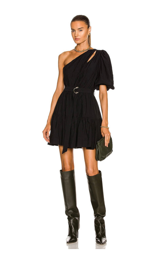 SIMKHAI- Silvana Mini Dress in Black