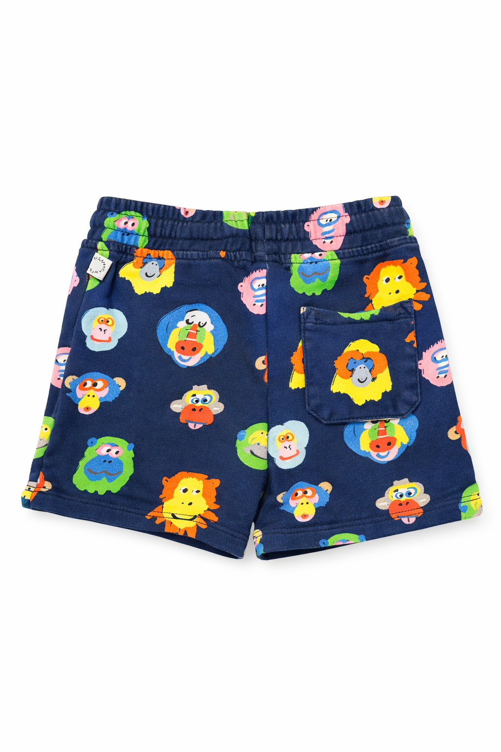 Stella McCartney
All-over Monkey Print Track Shorts in Cotton