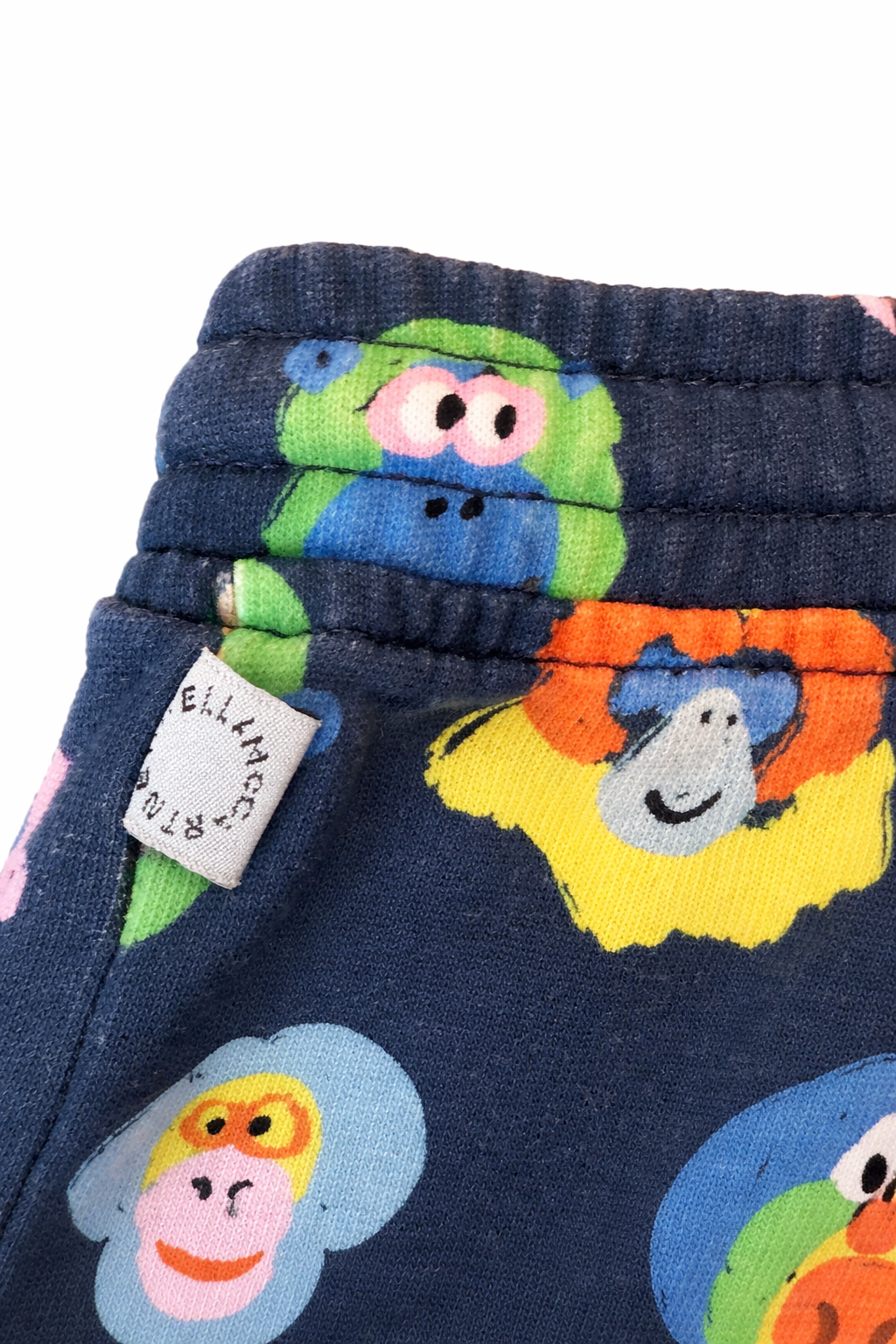 Stella McCartney
All-over Monkey Print Track Shorts in Cotton