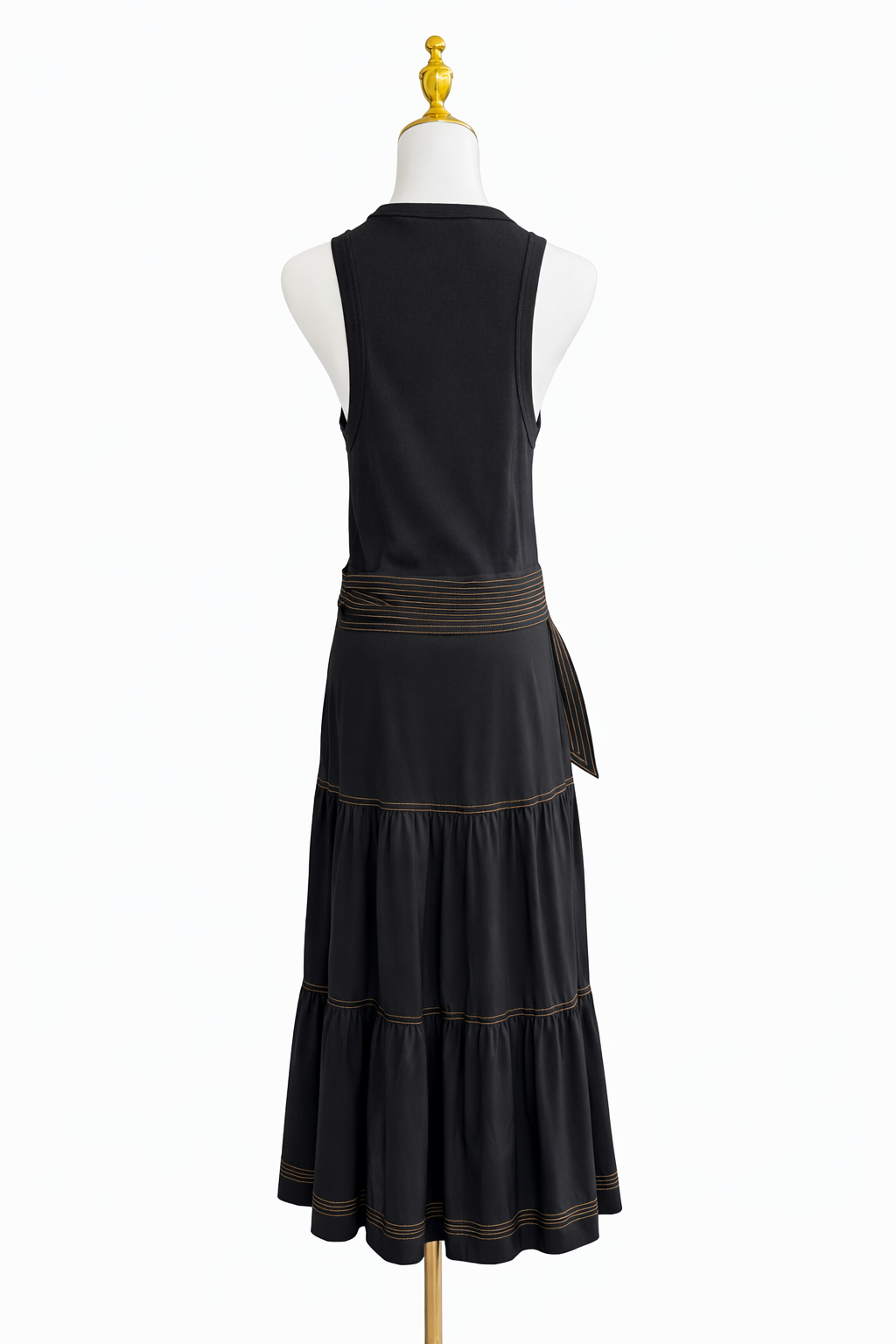 Veronica Beard
Austyn Tiered Midi Dress in Stretch-cotton