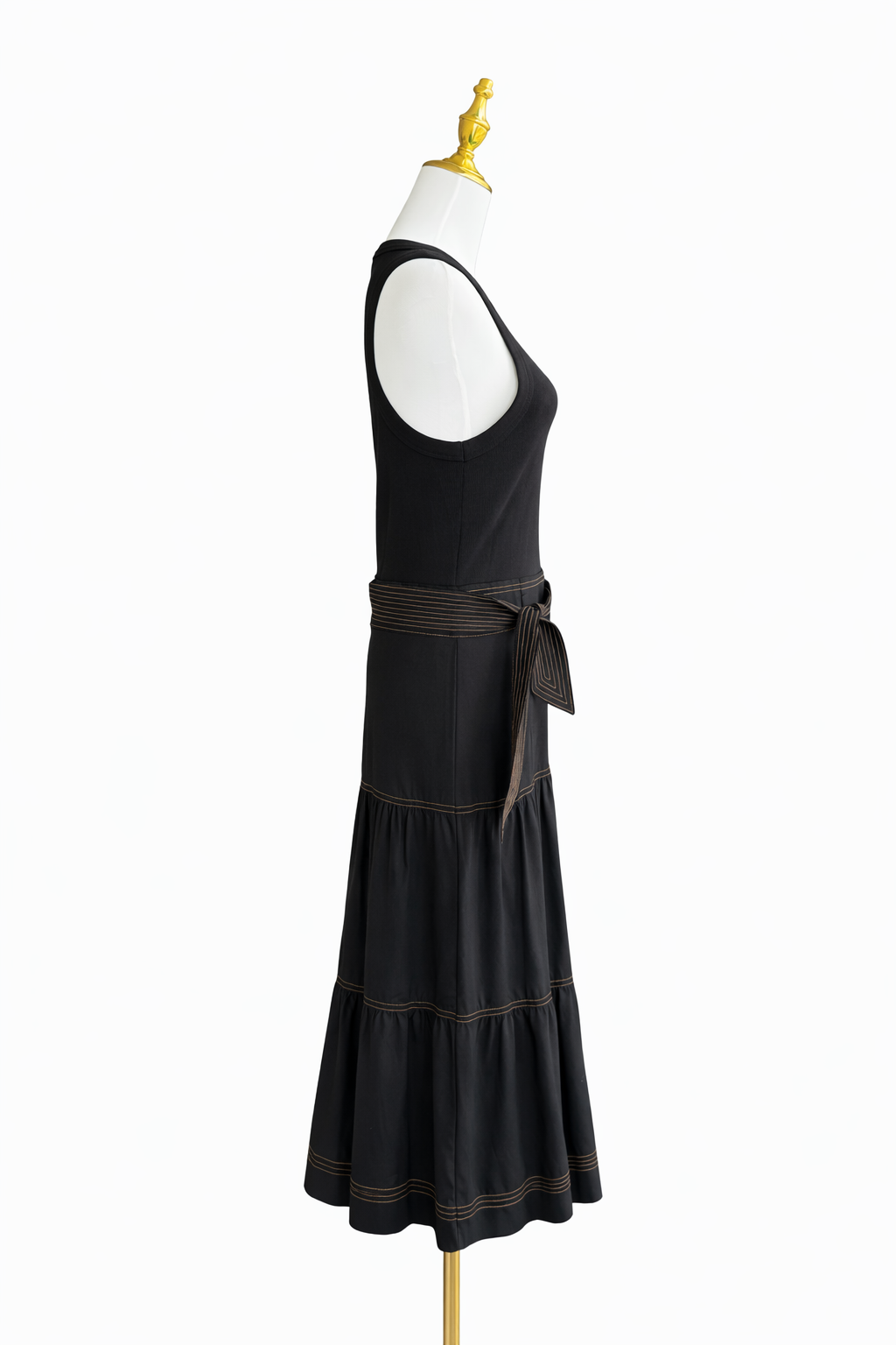 Veronica Beard
Austyn Tiered Midi Dress in Stretch-cotton