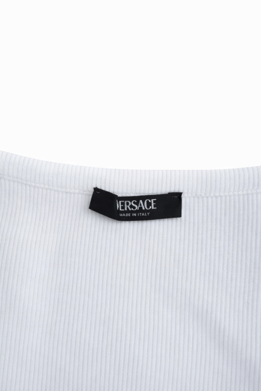 Versace Icon 90s Vintage Logo Ribbed Tank Top