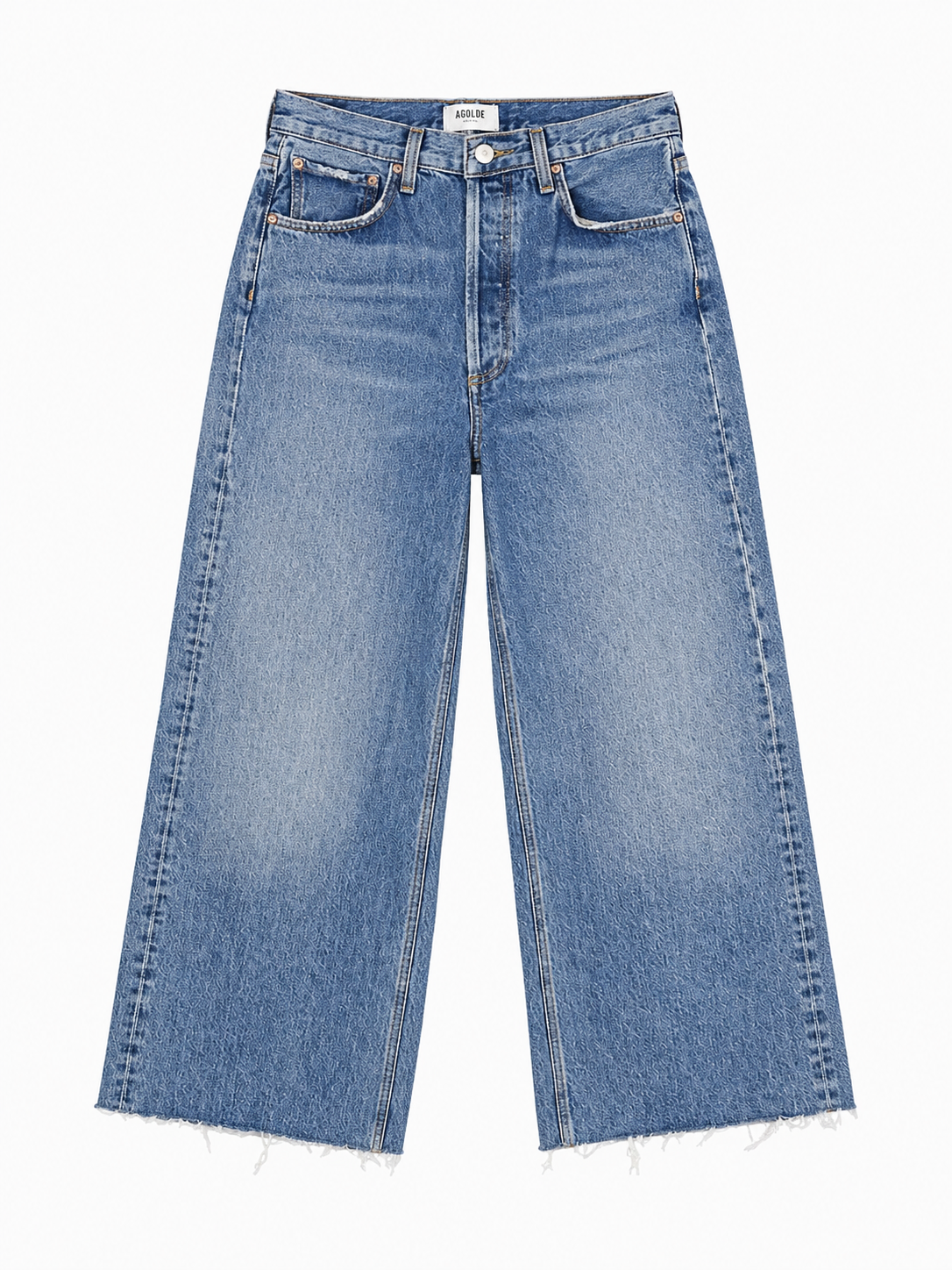 AGOLDE - DAME HIGH RISE WIDE LEG JEANS