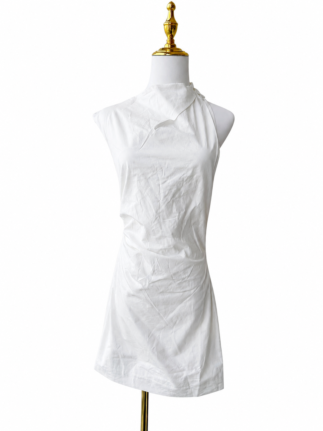 St. Agni
Asymmetric Tuck Mini Dress