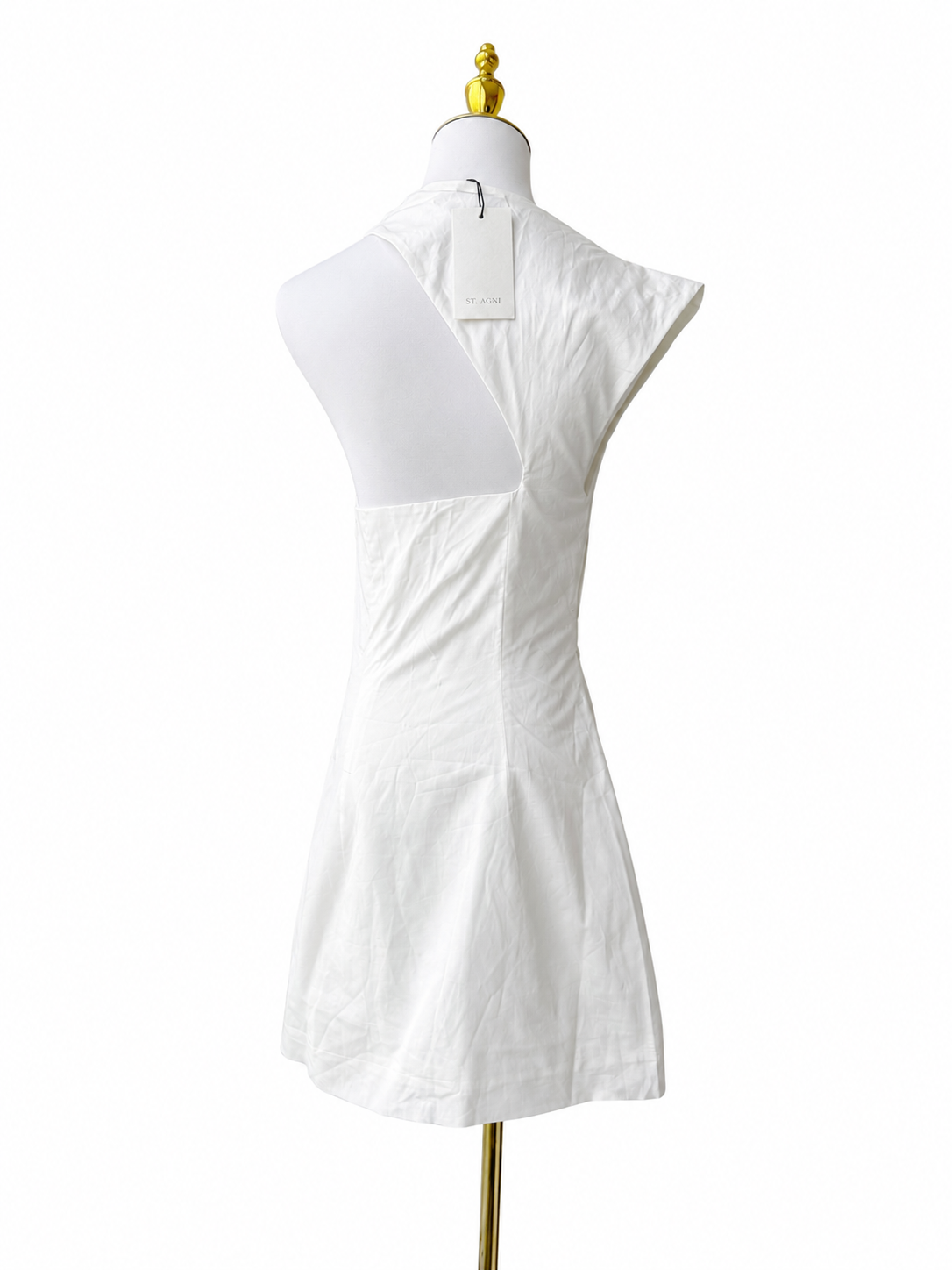 St. Agni
Asymmetric Tuck Mini Dress
